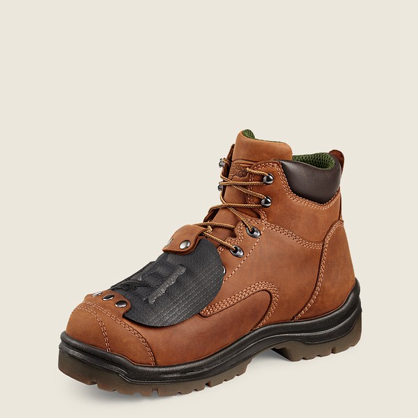 Mens Red Wing King Toe® - 6-inch Toe Metguard - Safety Boots Brown - TFP016539